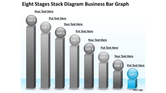PowerPoint Templates Free Download Bar Graph Business Plan Structure