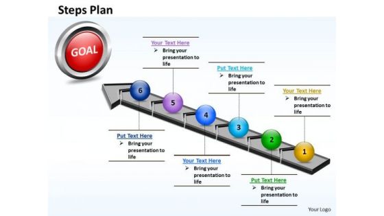 PowerPoint Templates Global Steps Plan 6 Stages Style 4 Ppt Themes