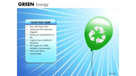 PowerPoint Templates Green Energy Sun Light Wind Ppt Slides