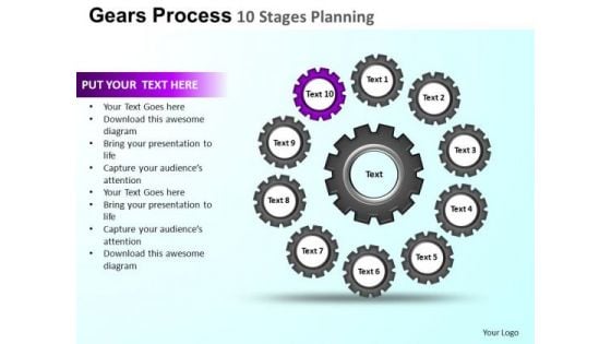 PowerPoint Templates Growth Gears Process Ppt Design