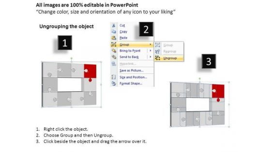 PowerPoint Templates Growth Puzzle Process Ppt Design