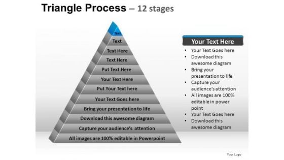 PowerPoint Templates Growth Triangle Process Ppt Presentation Designs