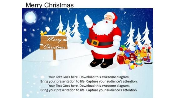 PowerPoint Templates Happy Merry Christmas Ppt Theme