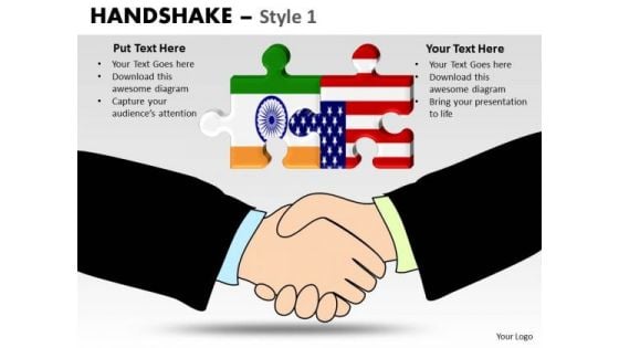PowerPoint Templates India America Handshake Ppt Themes