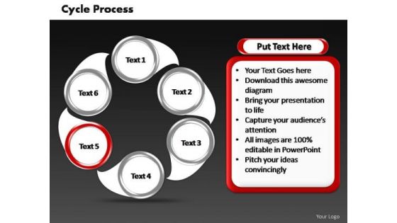 PowerPoint Templates Leadership Cycle Process Ppt Themes