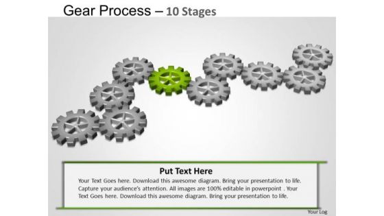 PowerPoint Templates Leadership Gears Process Ppt Slides