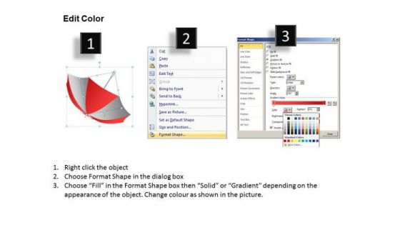 PowerPoint Templates Leadership Umbrella Chart Ppt Slides