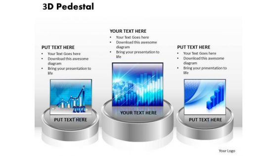PowerPoint Templates Marketing 3d Pedestal Ppt Designs