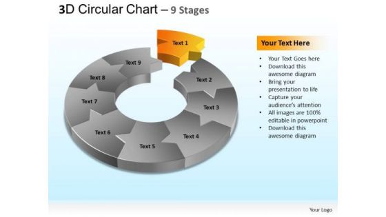 PowerPoint Templates Marketing Circular Chart Ppt Slides