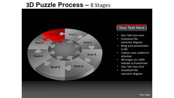 PowerPoint Templates Marketing Pie Chart Puzzle Process Ppt Layouts