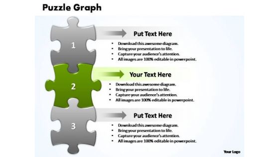 PowerPoint Templates Marketing Puzzle Graph Ppt Designs