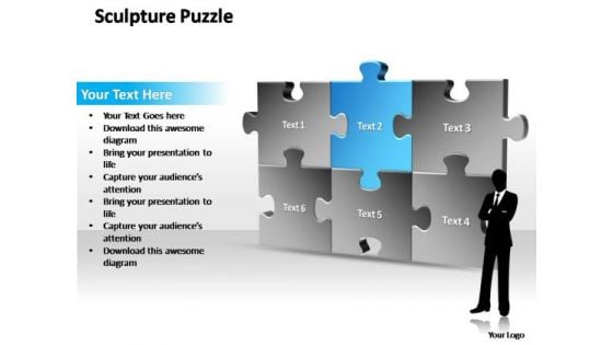 PowerPoint Templates Marketing Sculpture Puzzle Ppt Slides