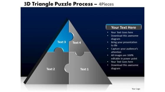 PowerPoint Templates Marketing Triangle Puzzle Ppt Themes