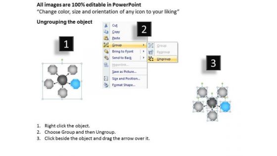 PowerPoint Templates Model Circular Process Creating Business Plan Slides