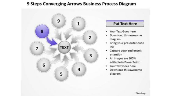 PowerPoint Templates Process Diagram Circular Flow Network