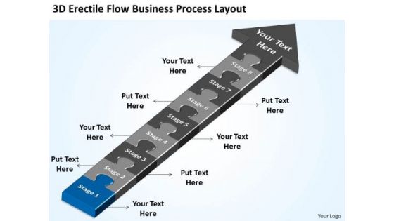 PowerPoint Templates Process Layout Non Profit Business Plan