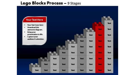PowerPoint Templates Process Lego Blocks Ppt Backgrounds
