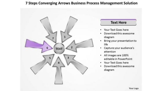 PowerPoint Templates Process Management Solution Circular Arrows