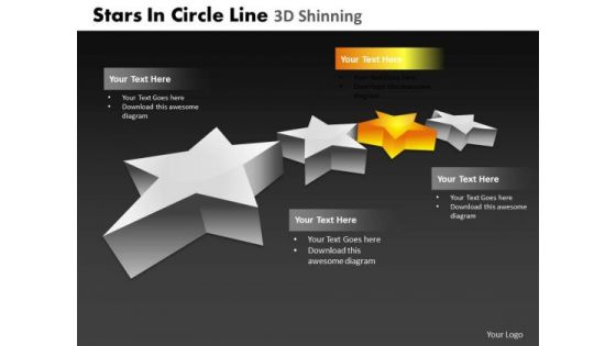 PowerPoint Templates Process Stars In Circle Ppt Layouts