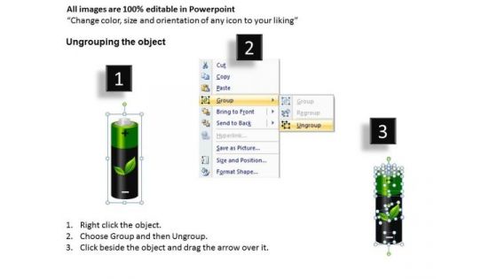 PowerPoint Templates Rechargeable Batteries Environmetally Friendly Ppt Slides
