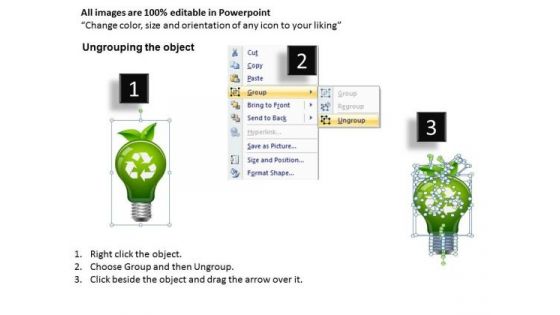 PowerPoint Templates Recycle Symbol Ppt Slides
