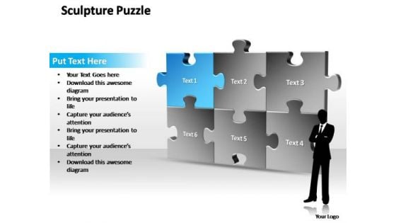 PowerPoint Templates Sale Sculpture Puzzle Ppt Slides