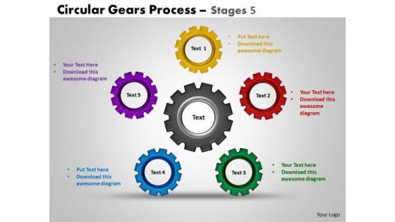 PowerPoint Templates Sales Circular Gears Ppt Layouts