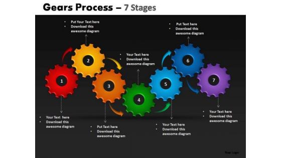 PowerPoint Templates Sales Gears Process Ppt Presentation Designs