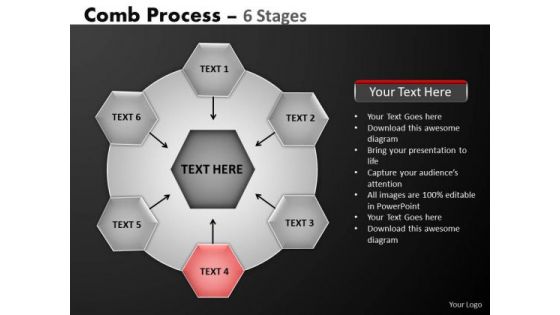 PowerPoint Templates Sales Hub And Spokes Process Ppt Themes