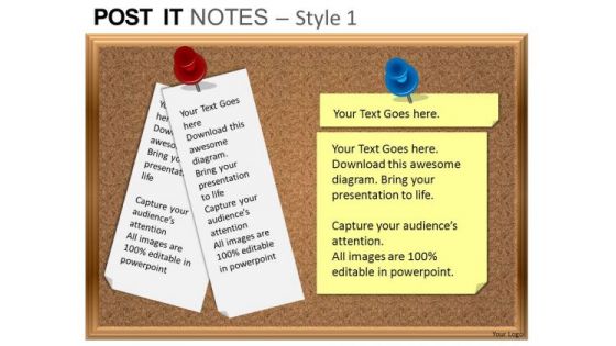 PowerPoint Templates Sales Post It Notes Ppt Themes