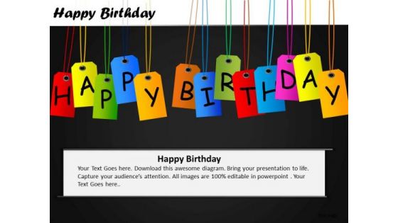 PowerPoint Templates Sales Tags Happy Birthday Ppt Slides