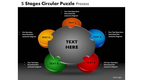 PowerPoint Templates Stages Leadership Circular Puzzle Ppt Layouts