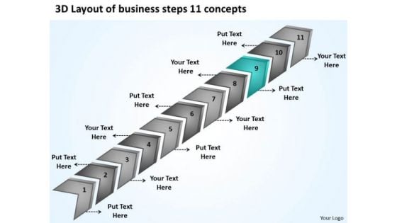 PowerPoint Templates Steps 11 Concepts Business Plan Writing Services