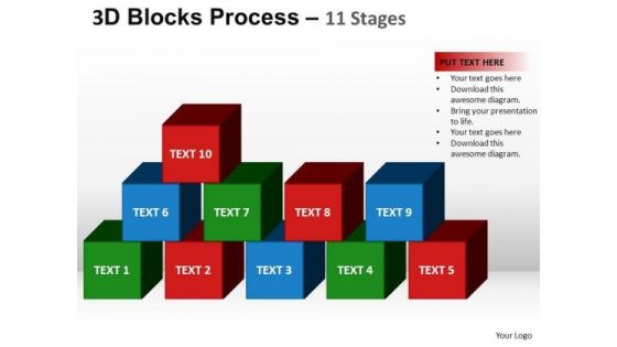 PowerPoint Templates Strategy Blocks Process Ppt Backgrounds