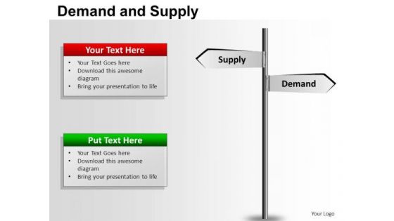 PowerPoint Templates Strategy Demand And Supply Ppt Themes