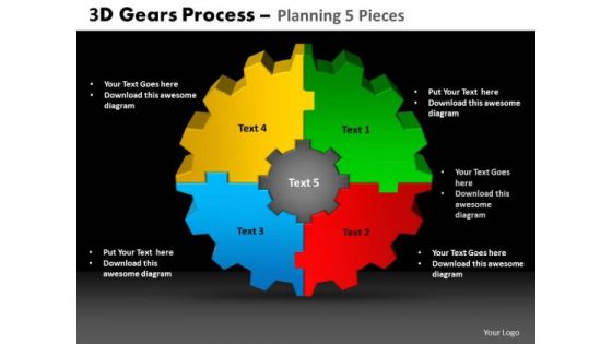 PowerPoint Templates Strategy Gears Process Ppt Presentation