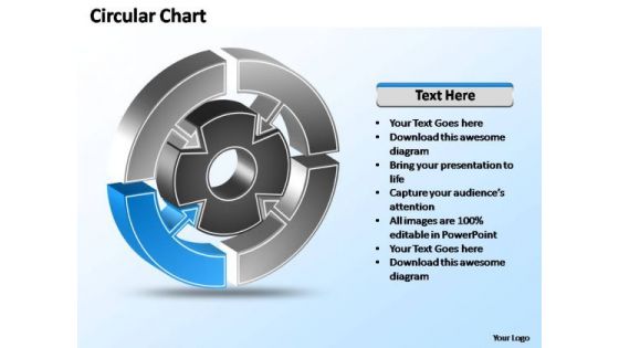 PowerPoint Templates Strategy Interconnected Circular Chart Ppt Layout