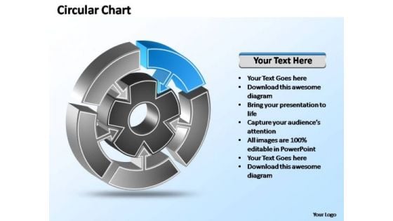 PowerPoint Templates Strategy Interconnected Circular Chart Ppt Slides