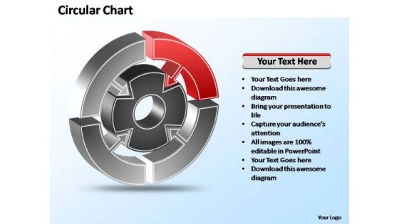 PowerPoint Templates Strategy Interconnected Circular Chart Ppt Theme