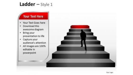 PowerPoint Templates Strategy Ladder Ppt Presentation Designs