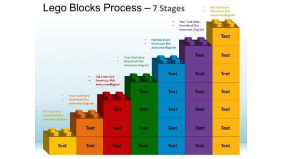 PowerPoint Templates Strategy Lego Blocks Ppt Backgrounds