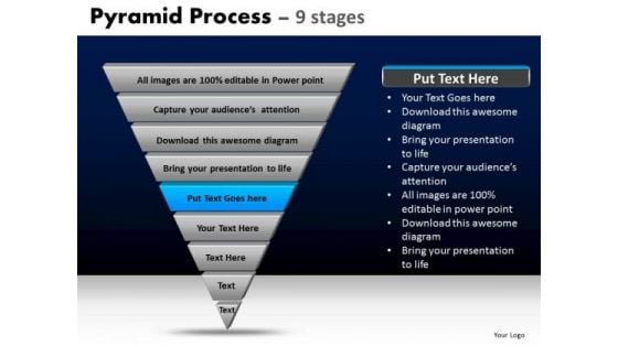 PowerPoint Templates Strategy Pyramid Process Ppt Backgrounds