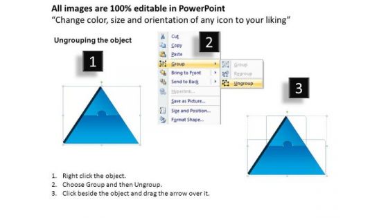 PowerPoint Templates Strategy Triangle Puzzle Ppt Slides