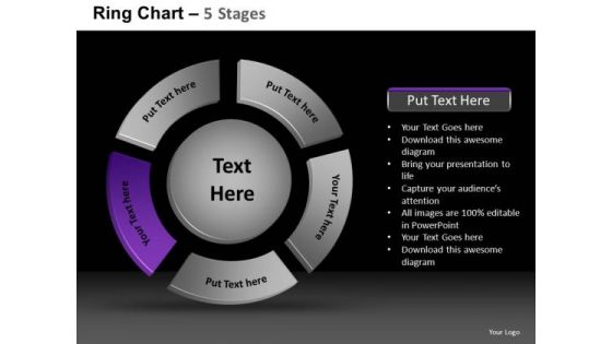 PowerPoint Templates Success Ring Chart Ppt Presentation