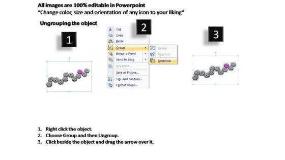 PowerPoint Templates Teamwork Gears Process Ppt Slide Designs
