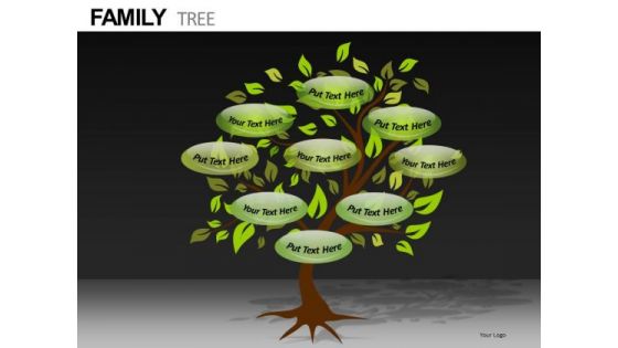 PowerPoint Templates With Editable Family Treees