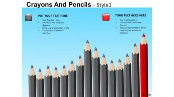 PowerPoint Templates With Sharpened Pencils Ppt Slides