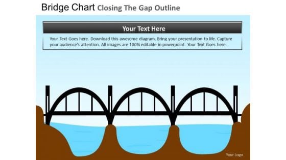 PowerPoint Theme Bridges Gap Business Success Ppt Slide