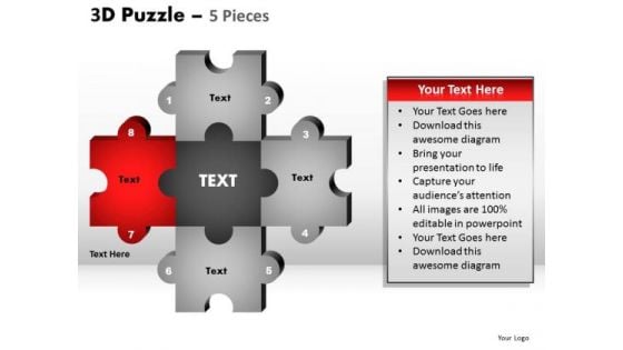 PowerPoint Theme Business Puzzle Pieces Ppt Process