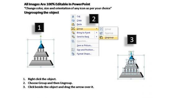 PowerPoint Theme Business Pyramidal Diagram Ppt Slides